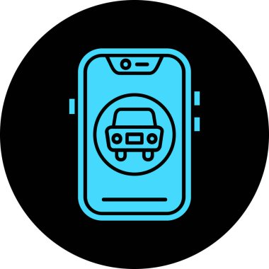 Smartphone Simgesi, vektör illüstrasyonu