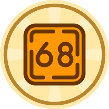 Casino Chip simgesinin vektör illüstrasyonu