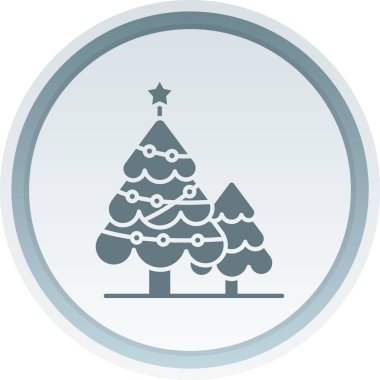 Benzersiz Noel ağacı vektör simgesi