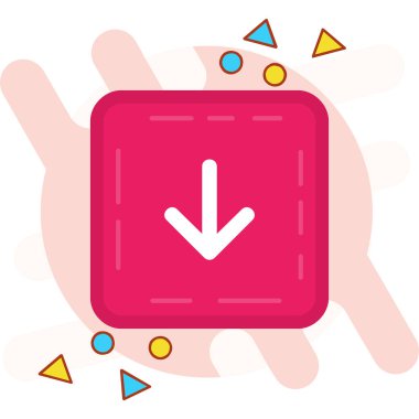 ok simgesi vektör illüstrasyonu