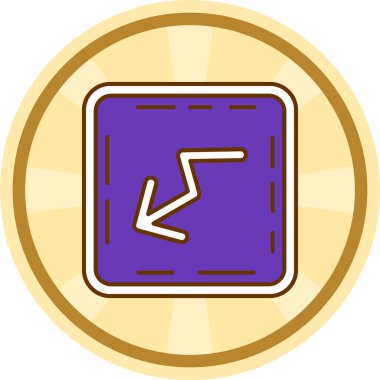 Modern bir simgenin vektör illüstrasyonu