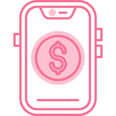 cep telefonu ikonu vektör illüstrasyonu