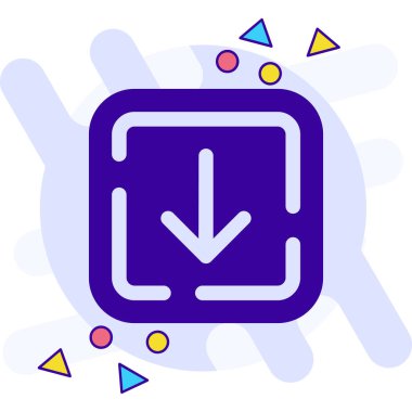 Ok. Web simgesi basit illüstrasyon