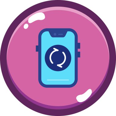 akıllı telefon simgesi vektör illüstrasyonu