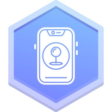 Akıllı telefon. Web simgesi basit illüstrasyon