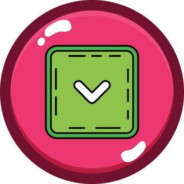 Modern bir ikonun vektör çizimi, yiyecek