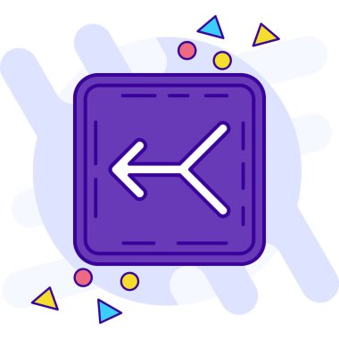 Ok. Web simgesi basit illüstrasyon