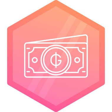 Para için. Web simgesi basit illüstrasyon