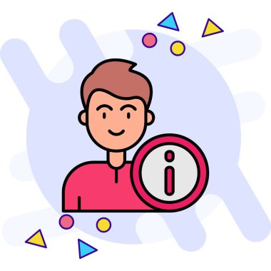 Elinde işaret ve işaret olan bir adam.