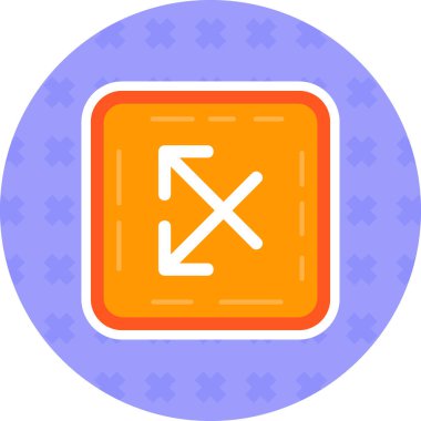 Modern bir simgenin vektör illüstrasyonu