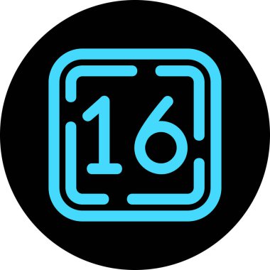 Modern takvim simgesinin vektör illüstrasyonu