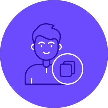 Kahveli kahve. Web simgesi basit illüstrasyon