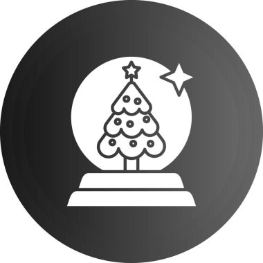 vektör Noel ağacı simgesini