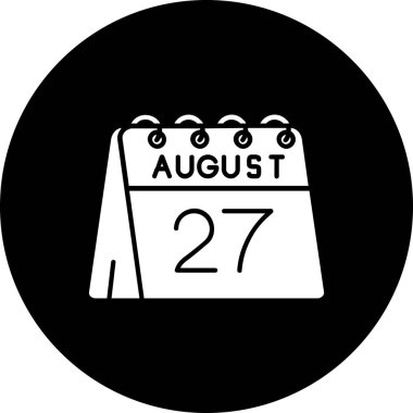 Takvim simgesinin vektör illüstrasyonu