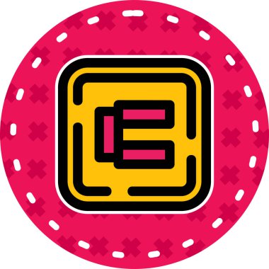 Kumarhane çipi simgesi. ana çip çipi vektör simgesi rengi düz izole