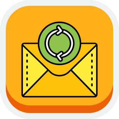 e- posta simgesi. Web için harf vektör simgelerinin özet çizimi