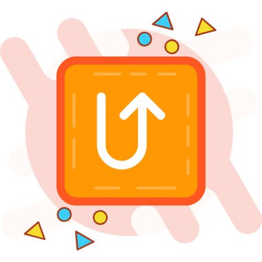 Yön yönü ok simgesi doldurulmuş - özet biçimi