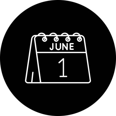 Takvim simgesinin vektör illüstrasyonu