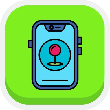 akıllı telefon simgesi vektör illüstrasyonu