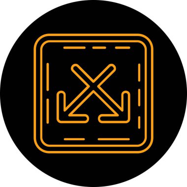 Yol İşaretinin vektör simgesi