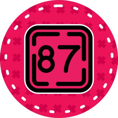 Kumarhane rulet tekerleği simgesi ana hatlarıyla