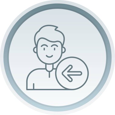 Kullanıcı simgesinin vektör çizimi