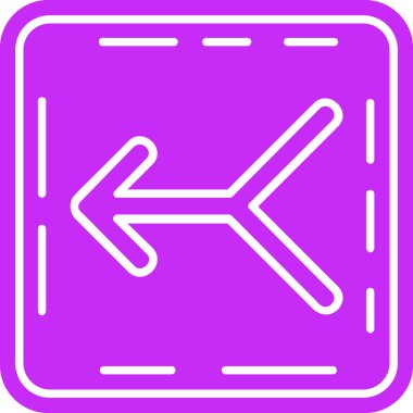 Yön ok simgesi, vektör illüstrasyonu