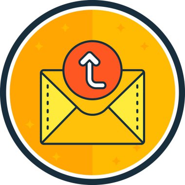 Zarf. Web simgesi basit illüstrasyon