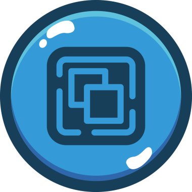 Bir dairenin mavi ve beyaz arkaplanının vektör çizimi