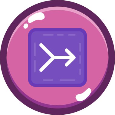 Ok. Web simgesi basit bir illüstrasyon. vektör simgesi