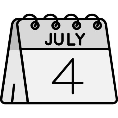 Ağustos vektör simgesi tasarımı illüstrasyonu