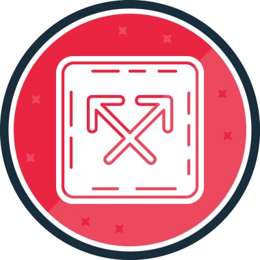 trend biçimi izole edilmiş arkaplanda bayrak simgesi yok