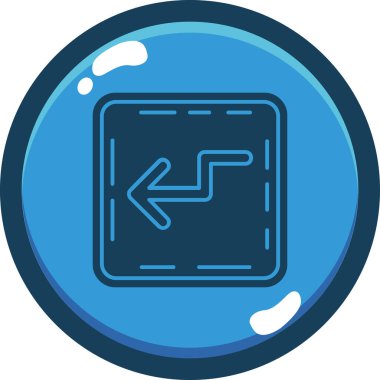 Bir su damlasının modern bir simgesinin vektör çizimi