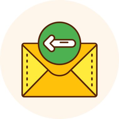 e- posta simgesi. Web için e-posta vektör simgelerinin özet çizimi