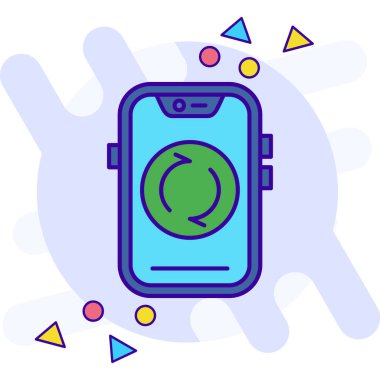 Telefon simgesi vektör illüstrasyonu