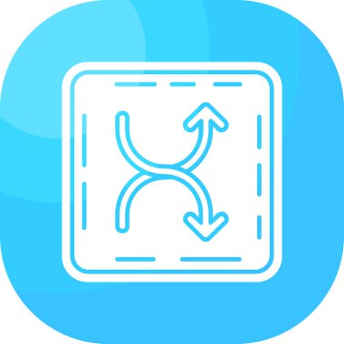 Beyaz arkaplanda izole edilmiş ana hatlı geri dönüşüm sembolü simgesi. Ok işareti. Çevre yeşile döner. vektör.