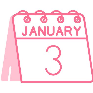 Takvim simgesi tasarımı, vektör illüstrasyonu