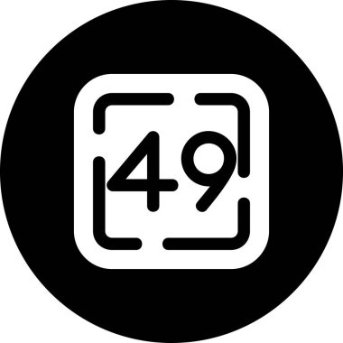 bir 45 simge siyah simge, vektör, illüstrasyon