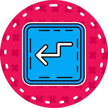 Poker fişi ikonu. anahat poker çip vektör simgesi rengi düz izole