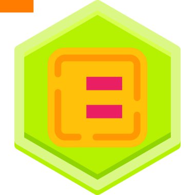 Rozet rozet simgesi düz stil