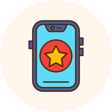 akıllı telefon simgesi vektör illüstrasyonu