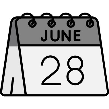 Takvim simgesi, vektör çizimi