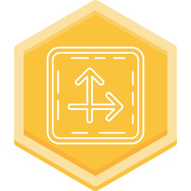 yön ikonu vektör illüstrasyonu