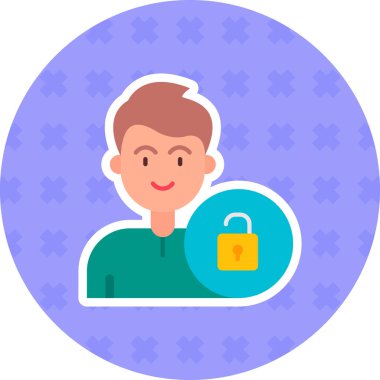 Erkek alışverişi. Basit simge