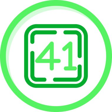 4 saat yeşil vektör simgesi. resim biçimi, yuvarlak kare çerçeve içinde beyaz arkaplan üzerinde düz ikonik bir semboldür..