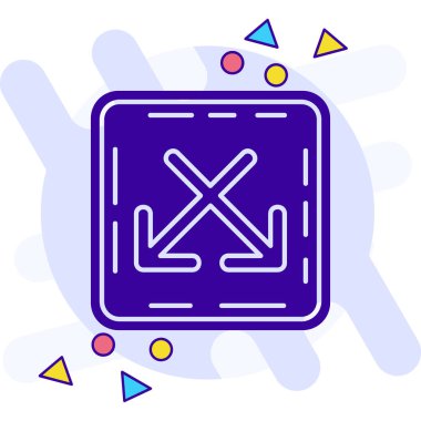 Beyaz arkaplanda izole edilmiş çizgi simgesini aştı. Renkli taslak konsepti. vektör