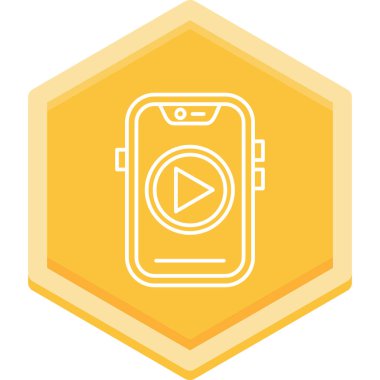 Akıllı telefon simgesinin vektör illüstrasyonu