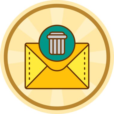 Zarf posta simgesi. vektör illüstrasyonu