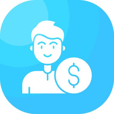 iş adamı para simgesi - taslak biçimi