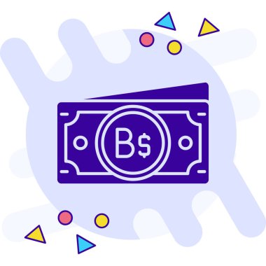 Para için. Web simgesi basit illüstrasyon